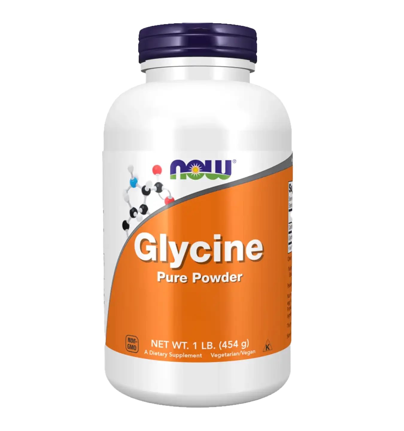 NOW Foods Glycine Free Form Vegetarian Powder 16 oz