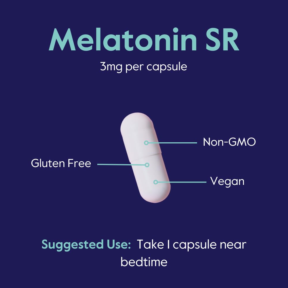BESTVITE Melatonin SR 3mg Extended Release Capsule, 120 Veg Caps