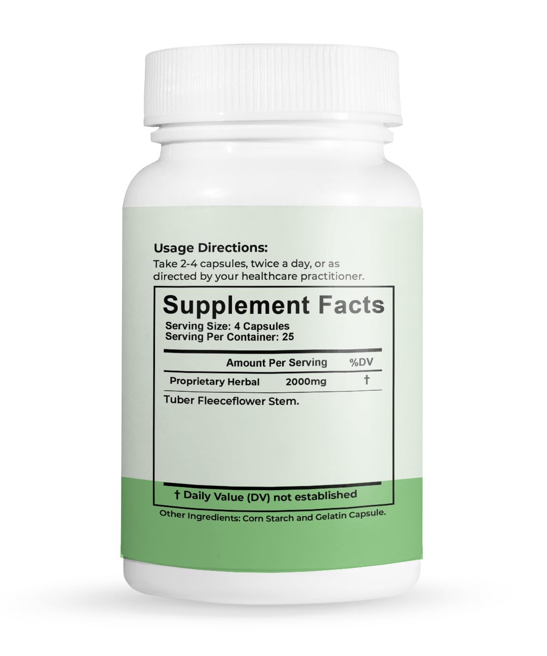 ZenithHerb Tuber Fleeceflower Stem (Ye Jiao Teng) Capsules, 100 Capsules