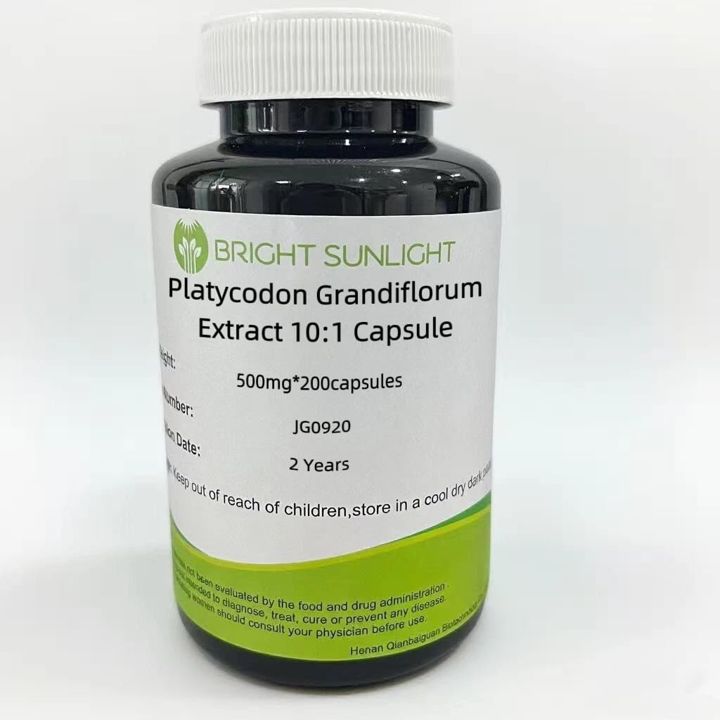 Bright sunlight Platycodon Grandiflorum Extract 10:1 Capsule 500mg, 200 Capsules