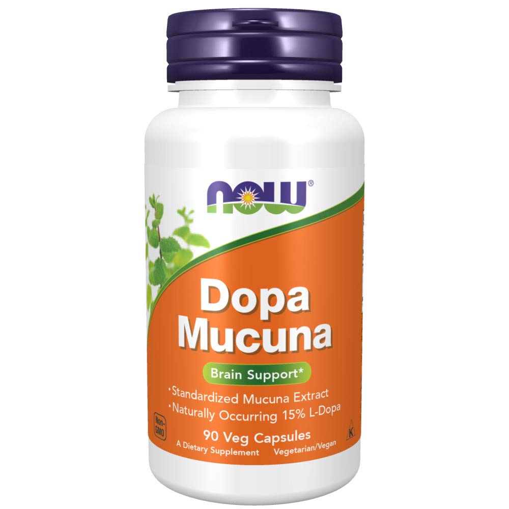 NOW Foods DOPA Mucuna Capsules, 180 Capsules