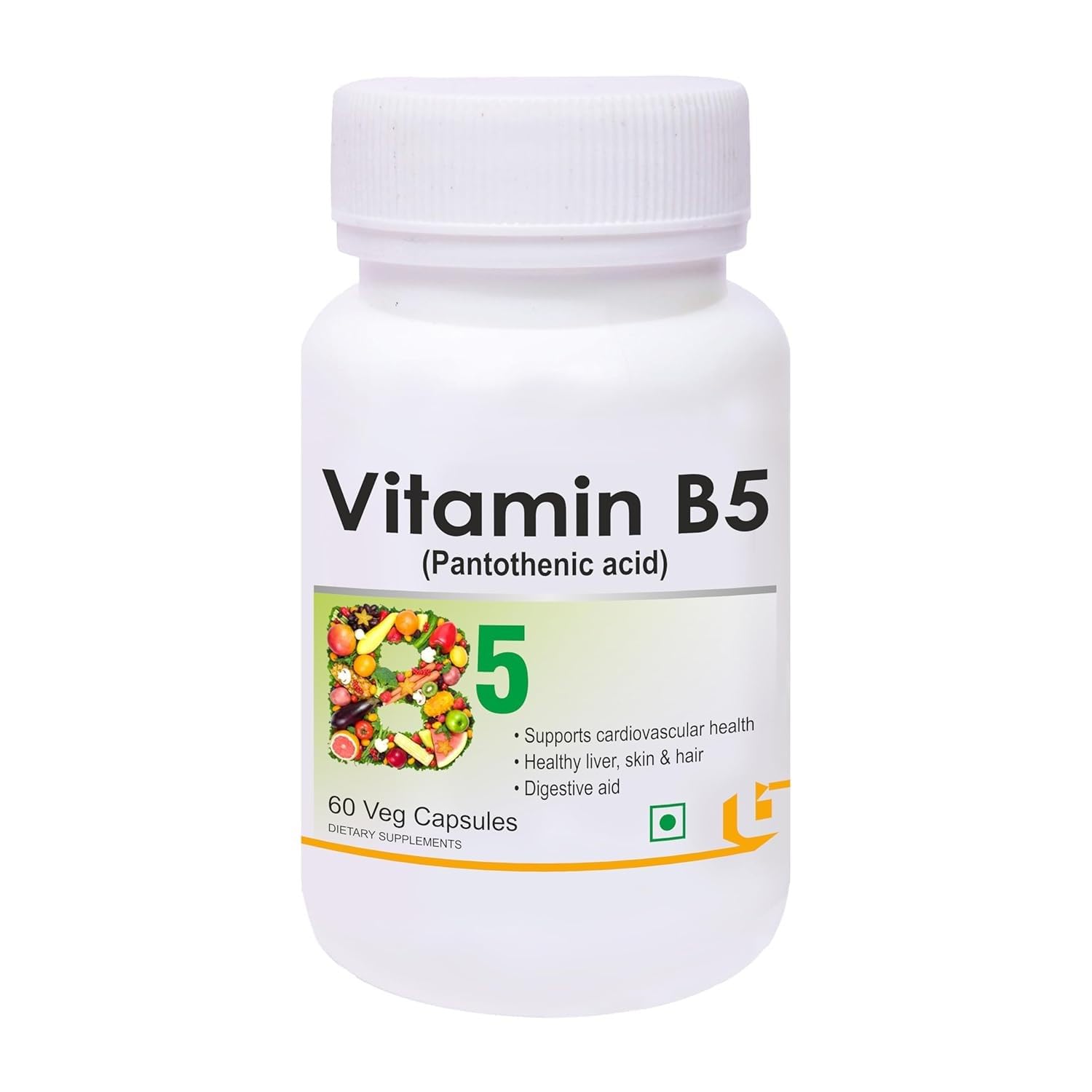 Generic Vitamin B5 (Pantothenic Acid) Supplement Capsule 60 Count