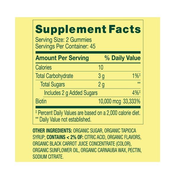H4U Biotin Gummies 10000 mcg, 90 Count