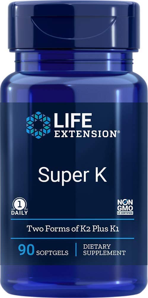 Life Extension Super K with Advanced K2 Complex Softgels 90