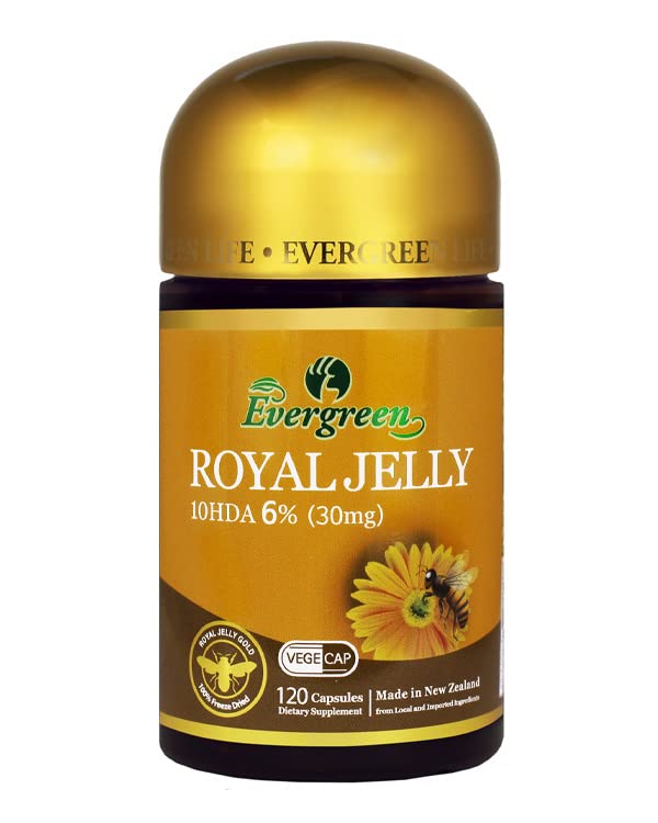 Generic Evergreen Royal Jelly 10HDA 6% 30mg Capsule, 120 Capsules