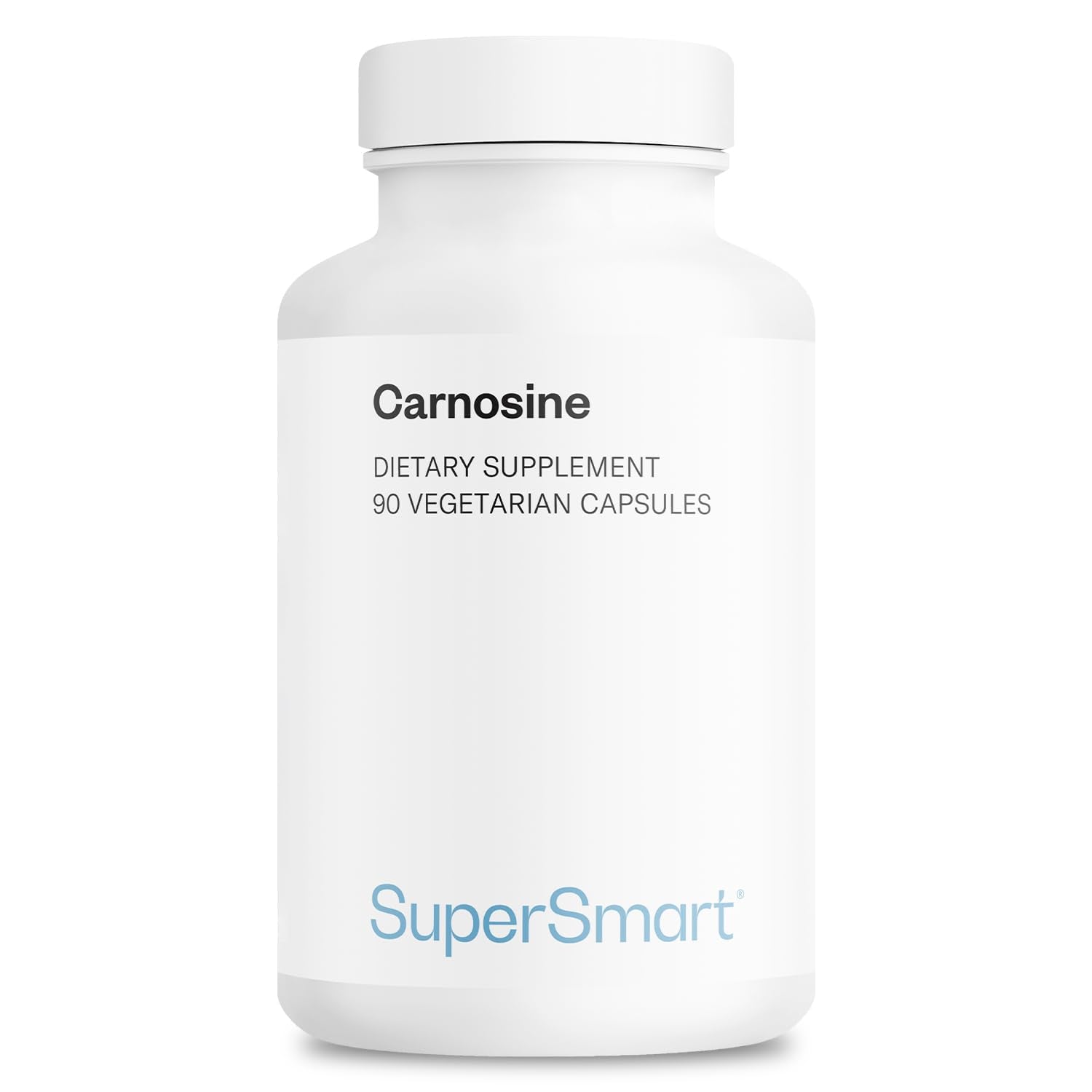 Supersmart Carnosine 1500mg per Day (High Potency) Dipeptide L-Carnosine Supplement, Non-GMO, 90 Vegetarian Capsules