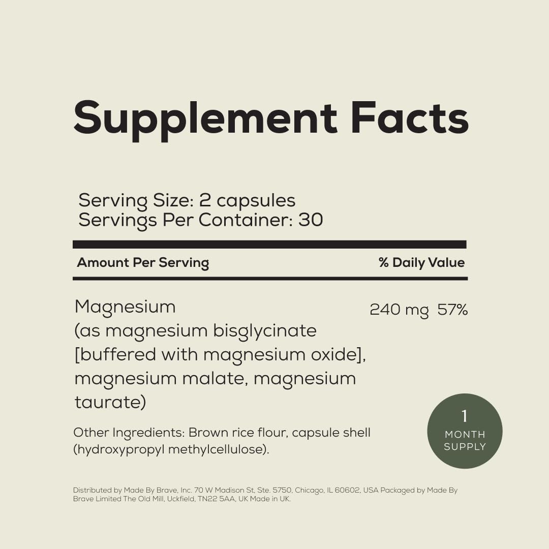 Ancient + Brave Triple Magnesium Capsules 60 Capsules