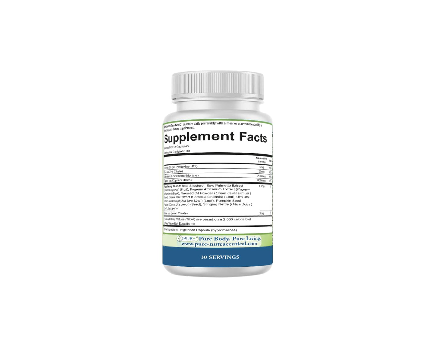 PURE Prostate Care Formula 60 Capsules