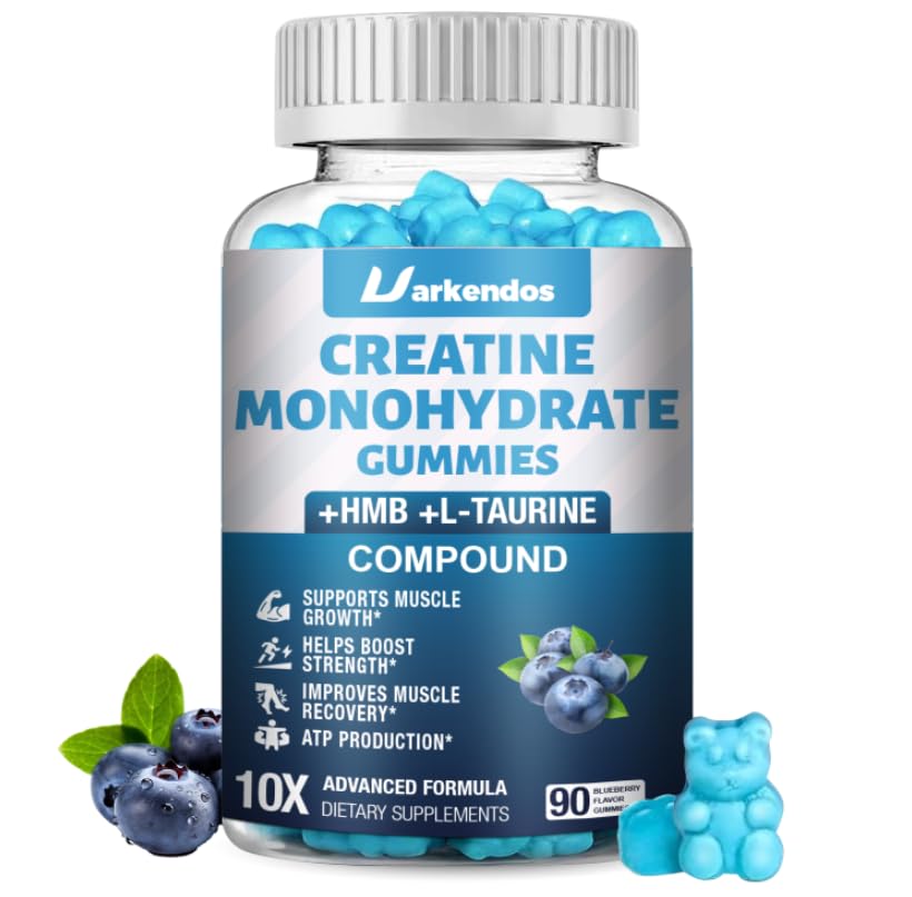 Uarkendos Creatine HMB Monohydrate Gummies, 90 Count