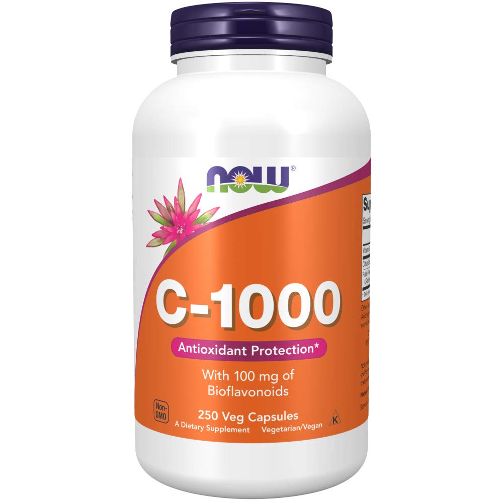 NOW Foods Vitamin C-1000 with Bioflavonoids Veg Capsules, 500 Count