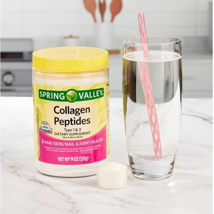 Generic SV Collagen Spring Valley Collagen Peptides Type 1 & 3 Dietary Supplement Powder 9 oz