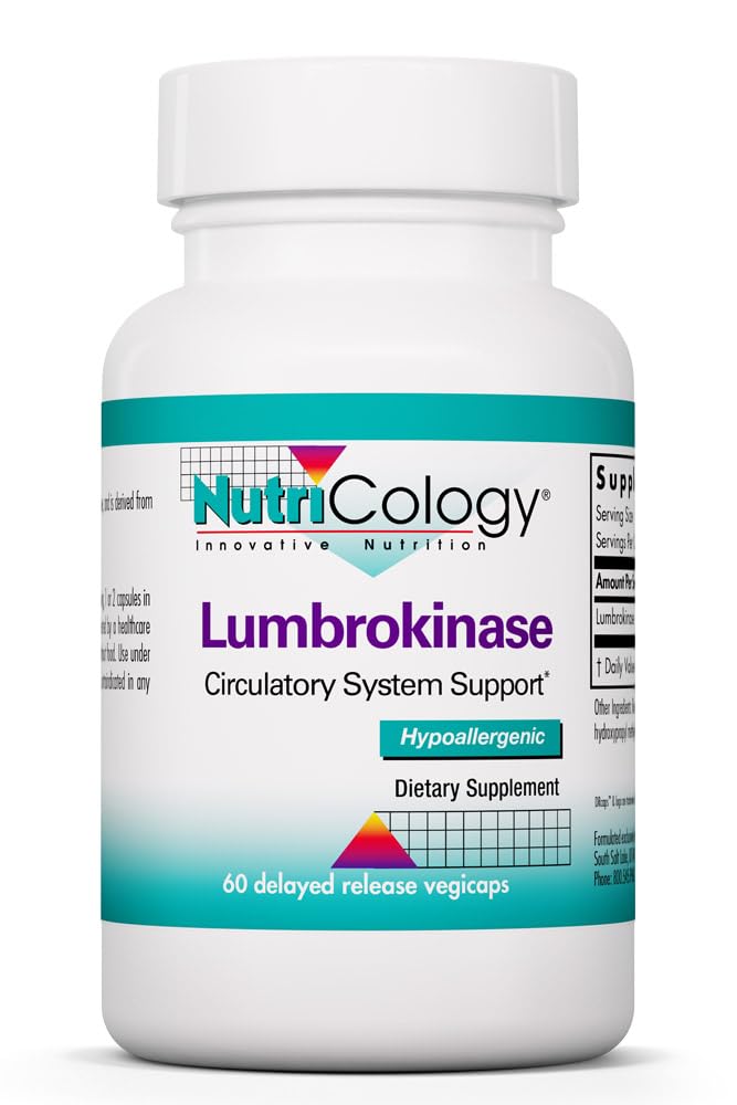 Allergy Research Group Lumbrokinase Delayed Release Enzyme Complex Capsules, 60 Count