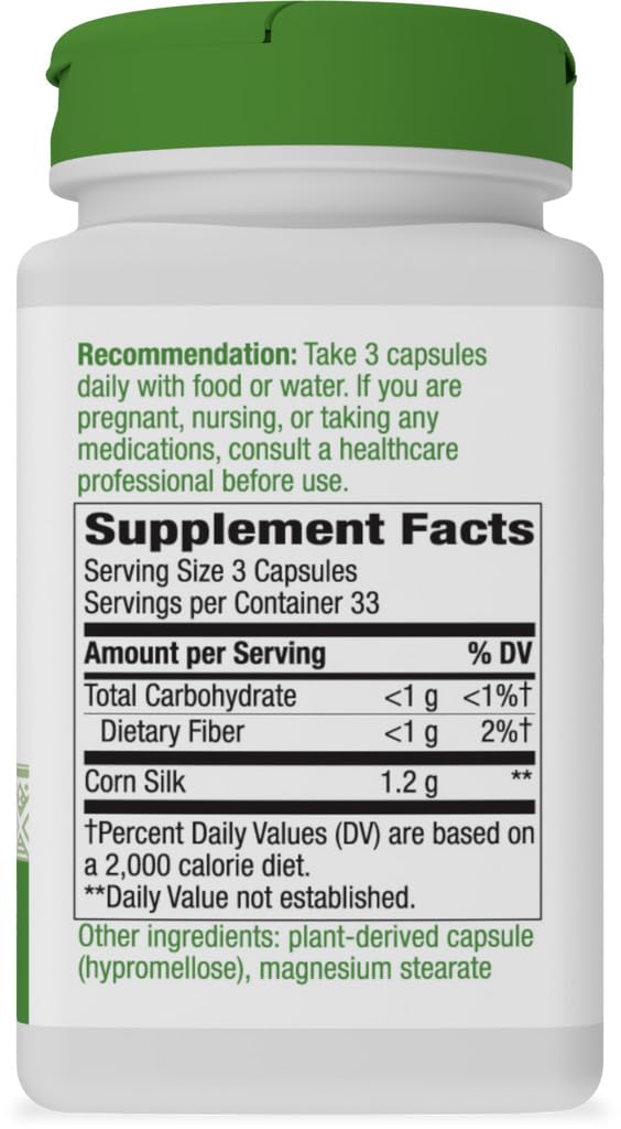 Nature's Way Corn Silk Capsules, 100 Count