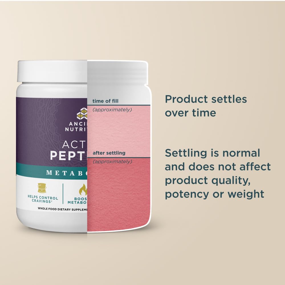 Ancient Nutrition Active Peptides Metabolism Powder, 5.3 Ounces