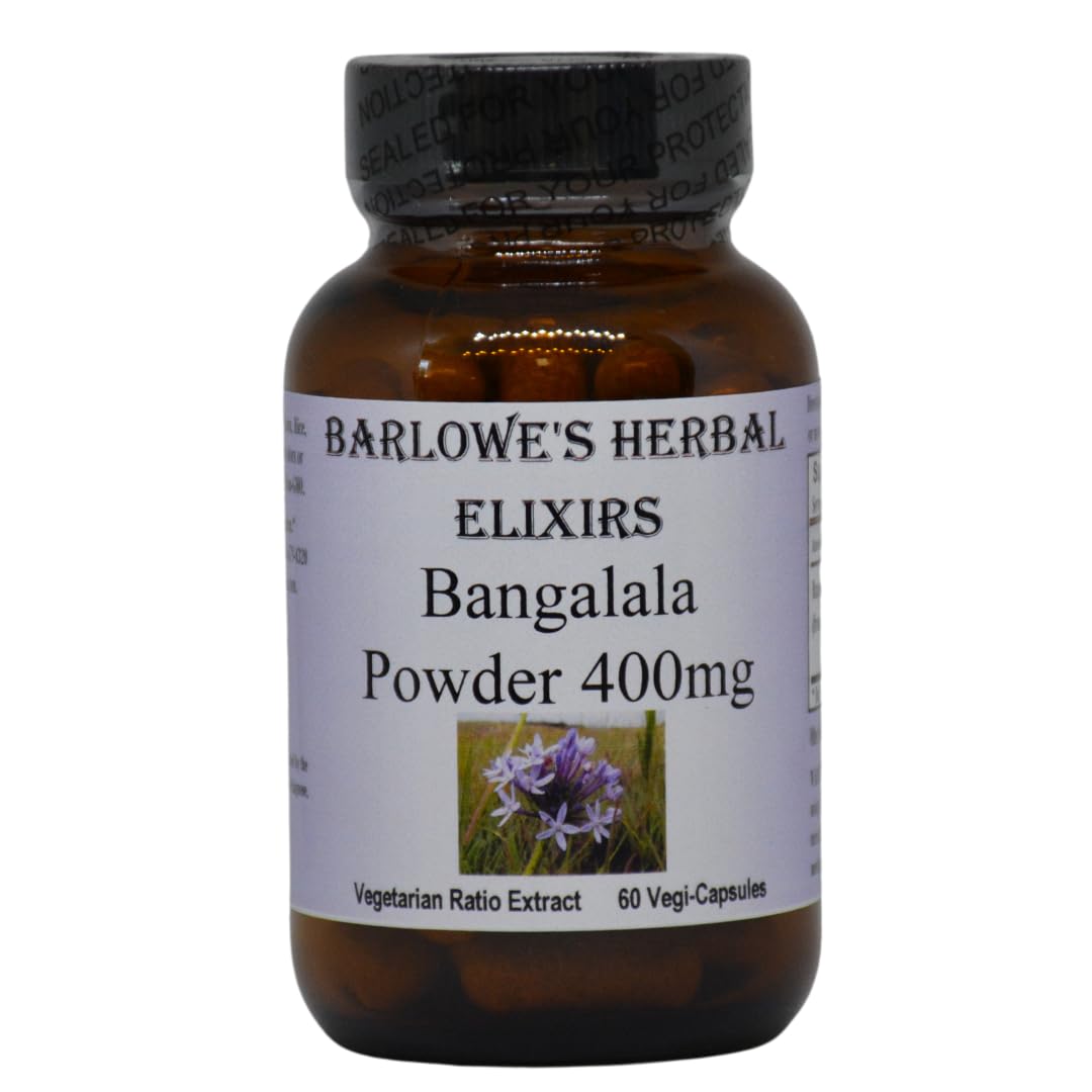 Barlowe's Herbal Elixirs Bangalala (Eriosema Kraussianum) Capsules, 60 Count