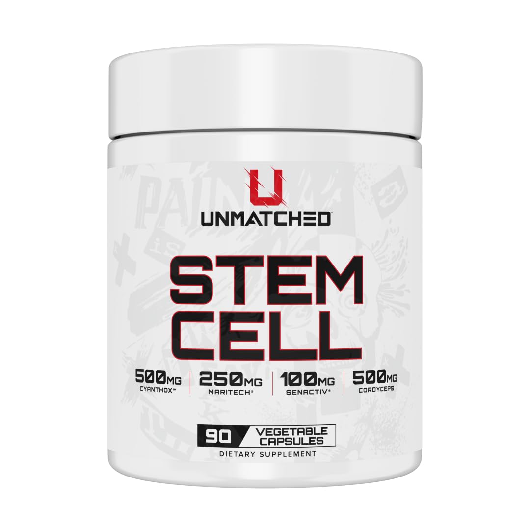 Unmatched Stem Cell | CyanthOx, Maritech Fucoidan, Senactiv & Cordyceps | Cellular Recovery, Stem Cell Support, Energy & Oxidative Defense Capsule 90