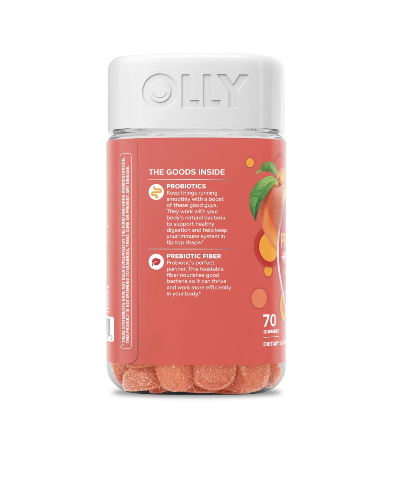 OLLY Probiotic + Prebiotic Gummy 70 Count