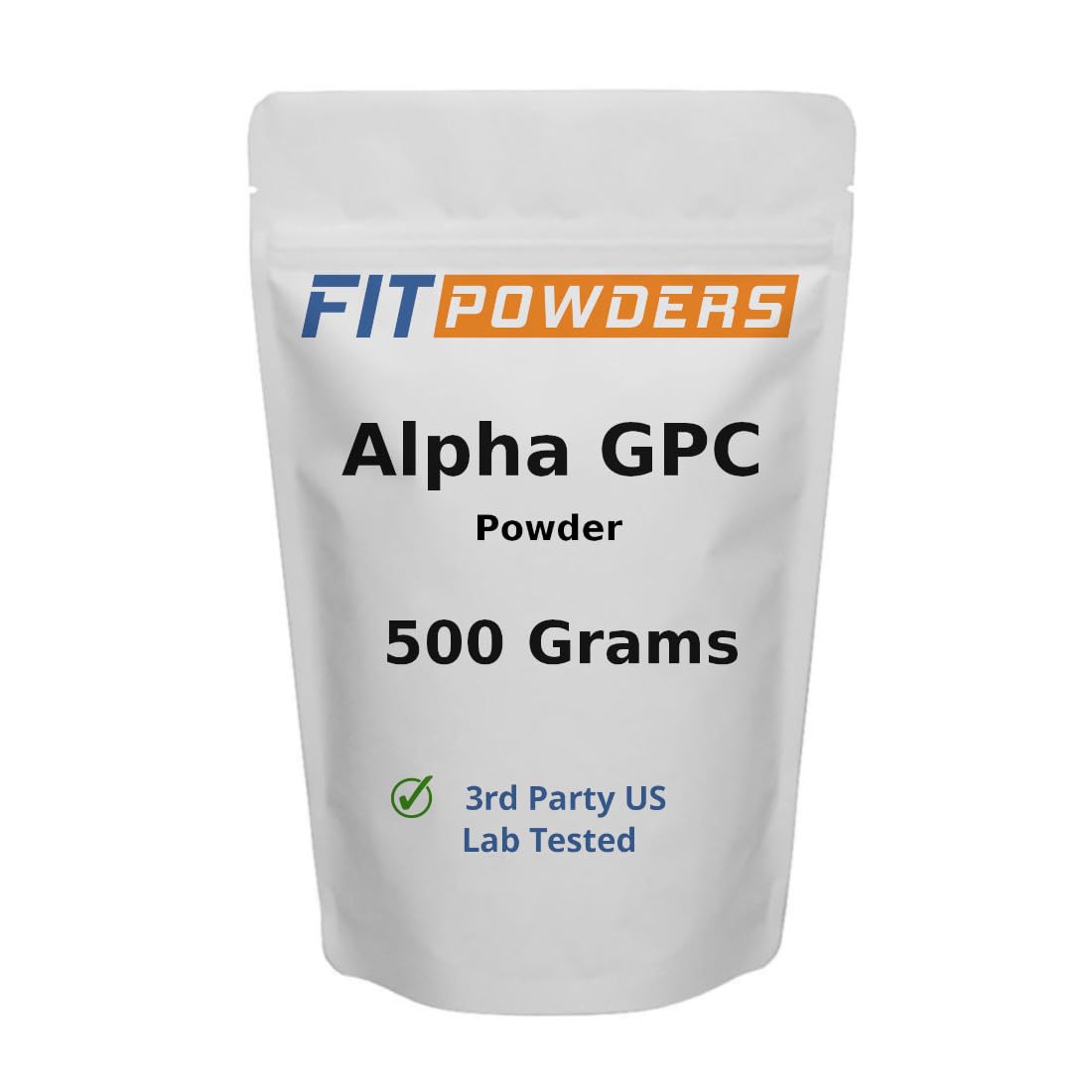 FitPowders Alpha GPC Powder Supplement with Scoop, 17.6 oz