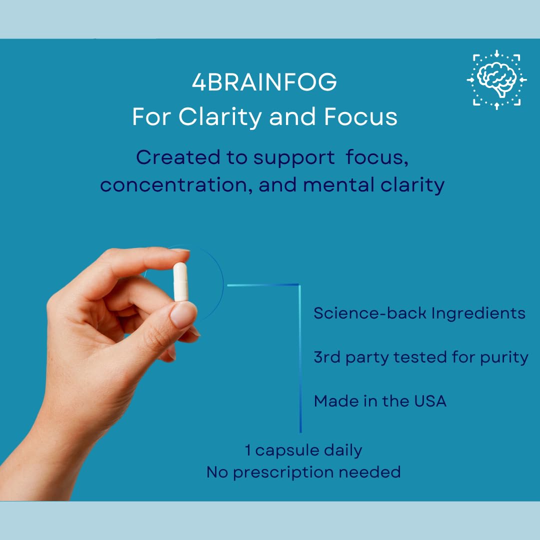4BRAINFOG Clarity & Focus Capsule, 30 Count