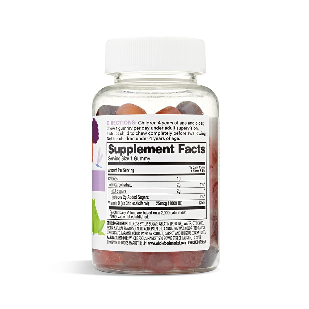 365 by Whole Foods Market Kid's Vitamin D3 Gummies, 60 Count