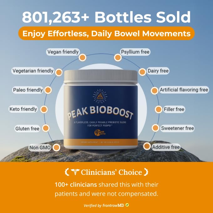 Peak Biome Peak BioBoost Prebiotic Fiber Supplement Powder 52.5 Servings