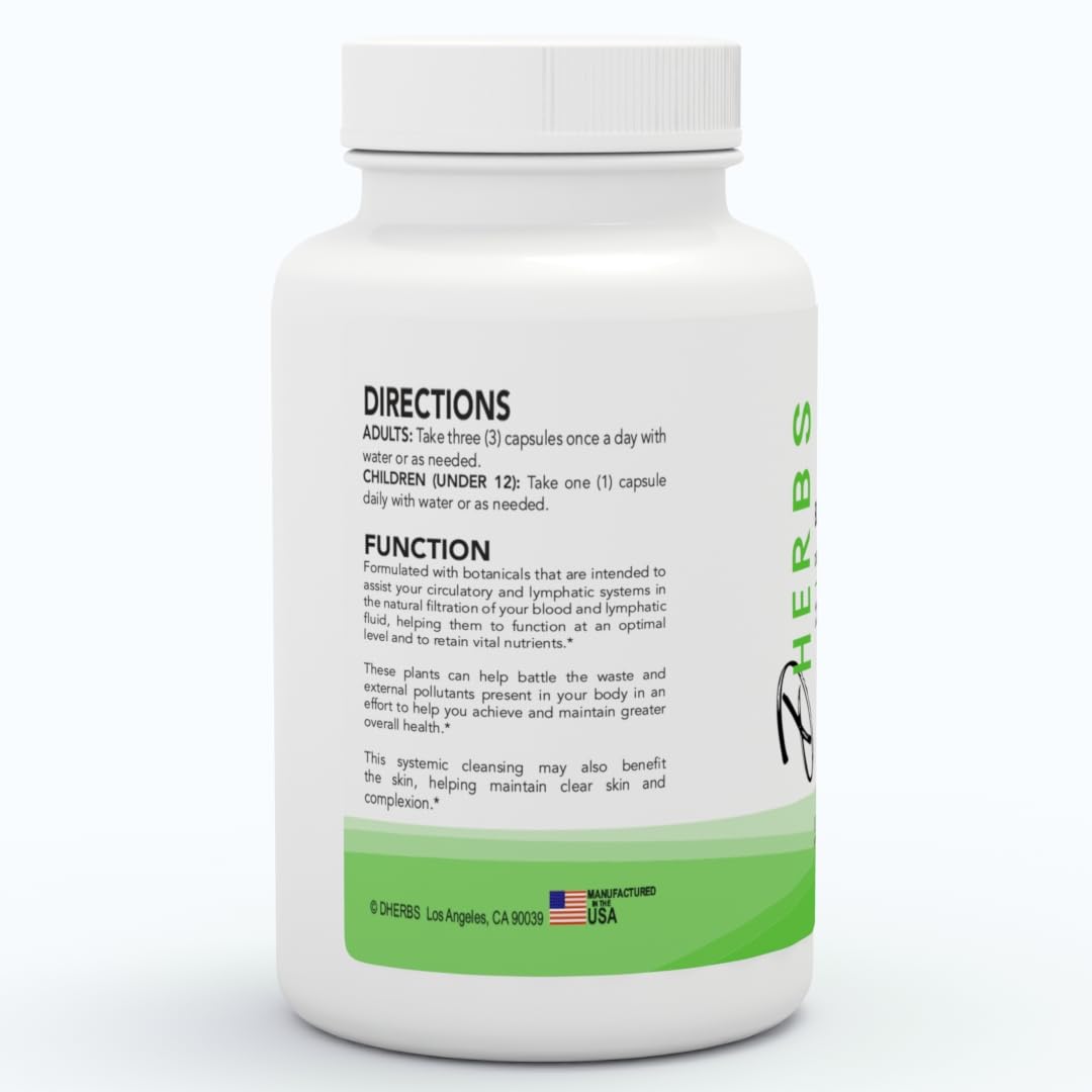 Dherbs Blood & Lymphatic Capsule, 1 Count