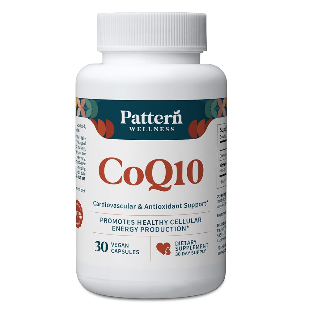 Pattern Wellness CoQ10 Supplement Capsule 30