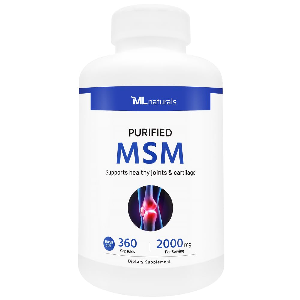 ML Naturals MSM 2,000mg Capsule, 360 Capsules