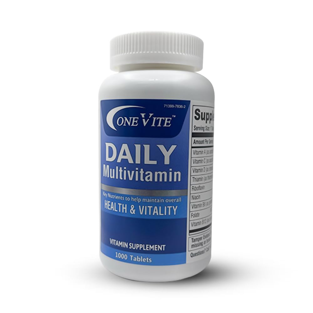 Akron Pharma OneVITE Multivitamin Tablets, 1000 Count