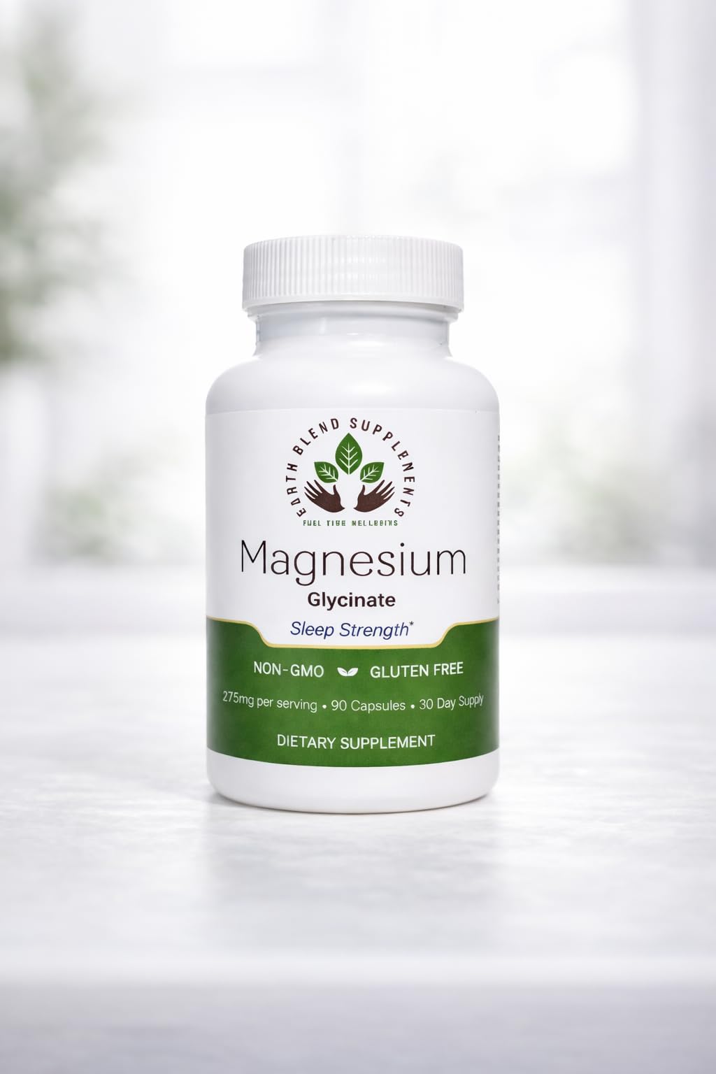 Earth Blend Supplements Magnesium Glycinate Capsule 1 Count