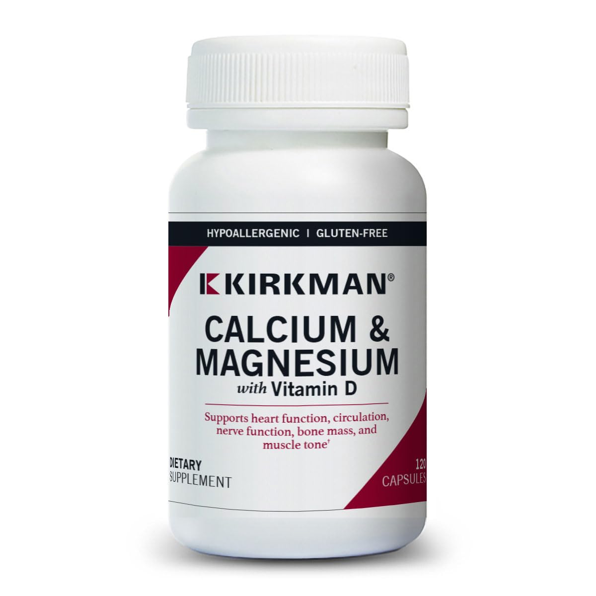 Kirkman Calcium Magnesium Capsules, 120 Capsules