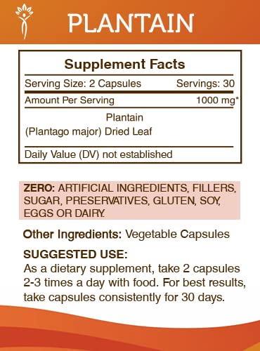 Secrets of the Tribe Plantain 60 Capsules