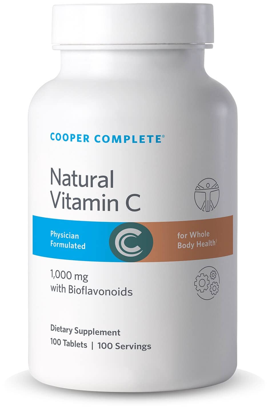 Cooper Complete Natural Vitamin C 1000 mg Tablet, 100 Tablets