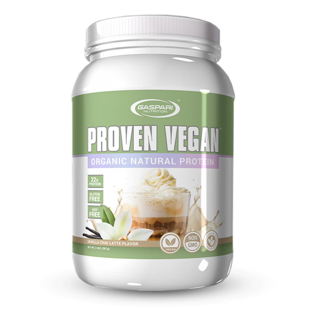 Gaspari Nutrition Proven Vegan Protein Powder Vanilla Chai Latte, 32 Servings
