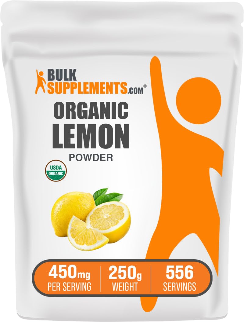 BulkSupplements Organic Lemon Powder 8.82 oz