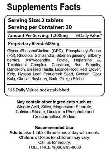 Organic Farms Vitamins Limbic Support, 60 Tablets