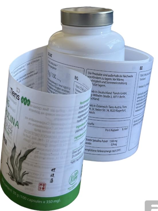 Tiens Spirulina Capsules 100 Count
