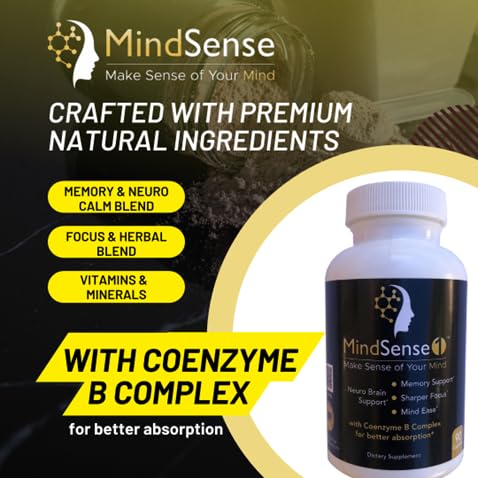 MindSense The Ultimate Nootropic Brain Support Supplement 180 Capsules