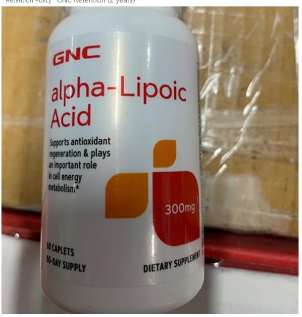 GNC Alpha-Lipoic Acid 300mg Caplet 60 Count
