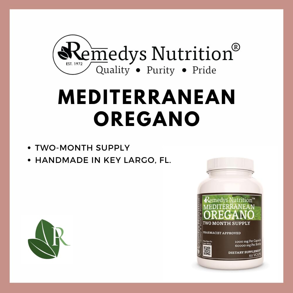 Remedy’s Nutrition Mediterranean Oregano 1,000 mg Capsules 60 Count