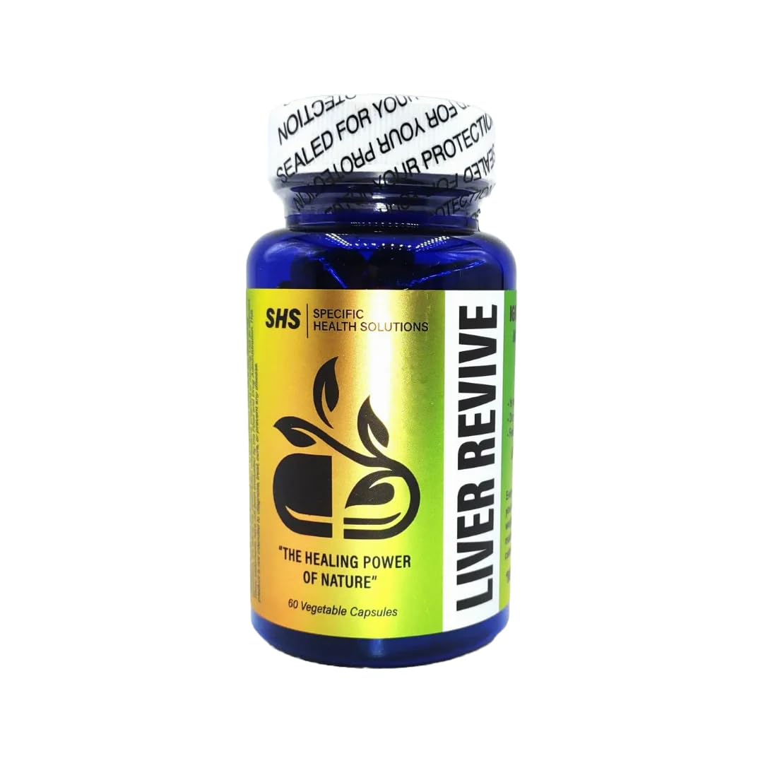 HEALTH AND MED.COM SHS Liver Revive Daily Herbal Liver Support Supplement 200mg, 60 Vegetarian Capsules