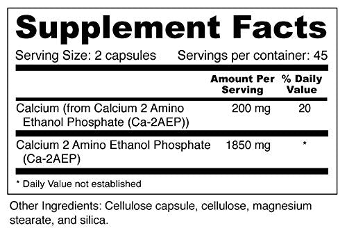 Wellness Resources Calcium AEP - Nerve Support Supplement, 925mg Ca-2-AEP, Capsule, 90 Capsules