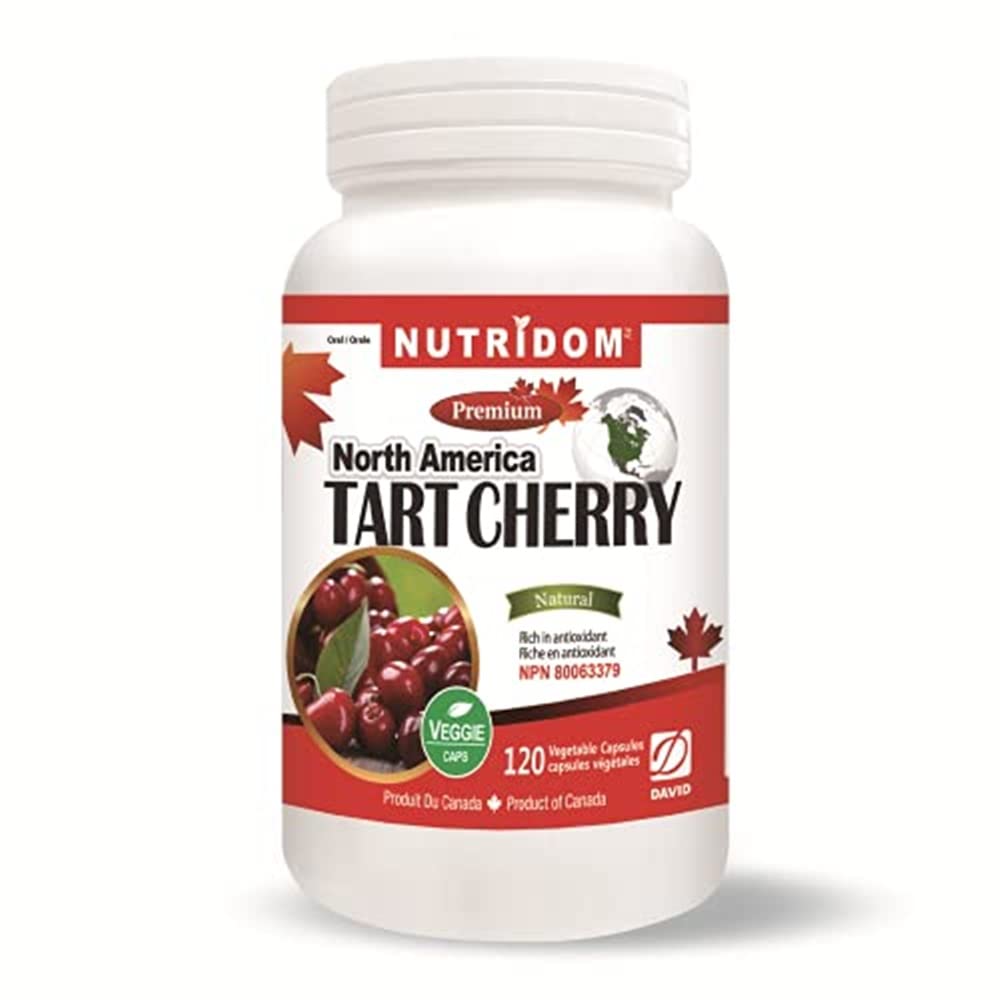 Nutridom North-American Tart Cherry 500mg Capsules, 120 Count