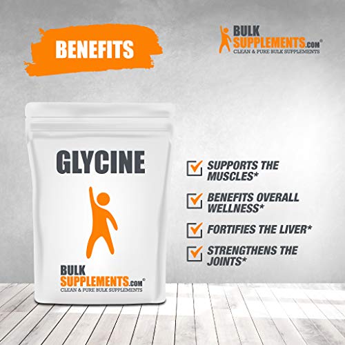 BulkSupplements Glycine Powder 2.2 lb (Pack of 1)