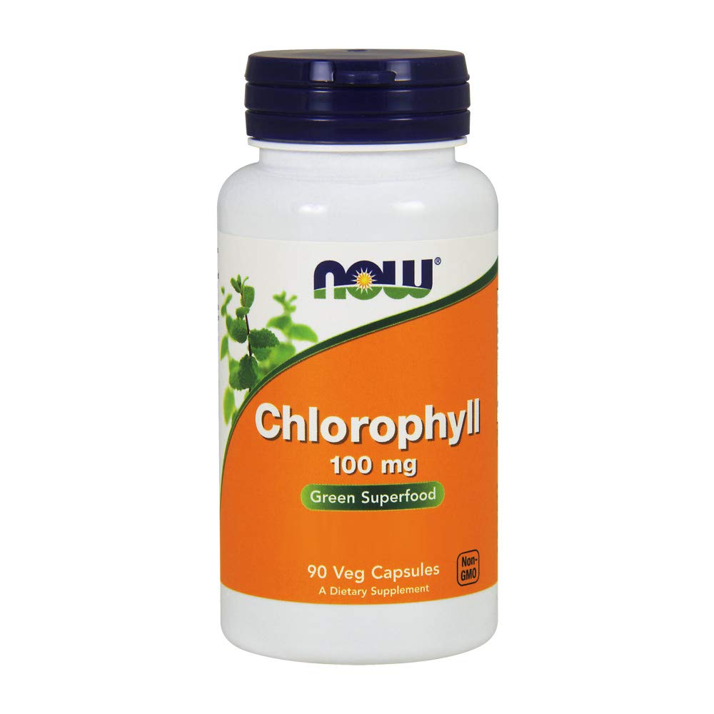 NOW Foods Chlorophyll 100 mg Capsules, 90 Count