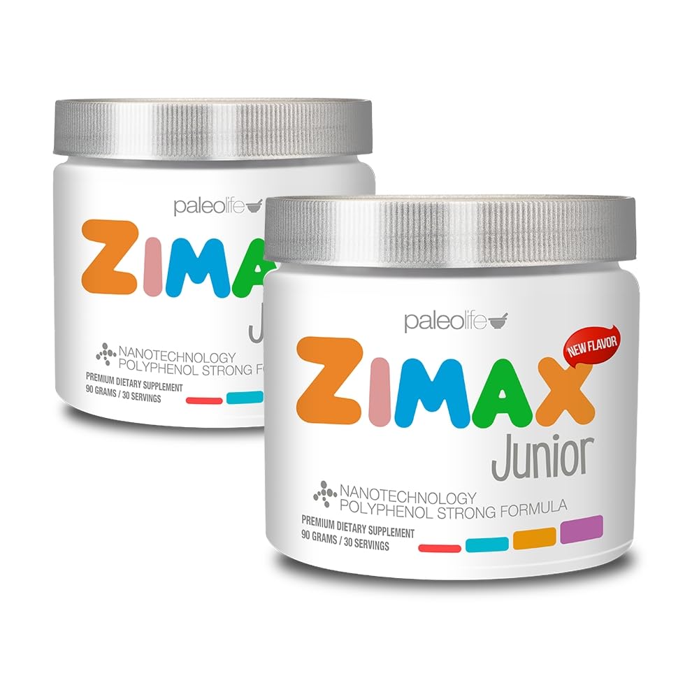 Paleolf ZIMAX Junior Super Antioxidant for Children and Adolescents 4-16 Powder, 3.1747 oz