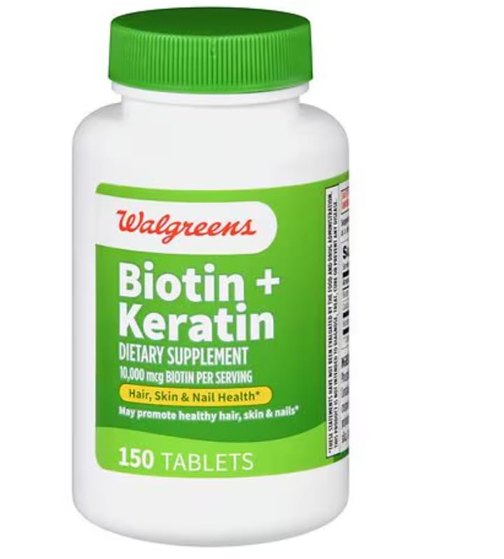 Walgreens Biotin + Keratin Tablets, 150