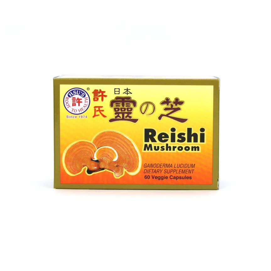 Hsu's Japanese Reishi Mushroom Capsules, 120 Count