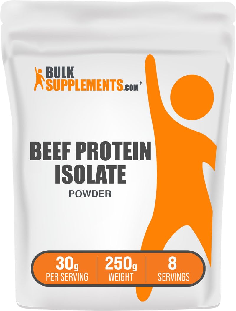 BulkSupplements Beef Protein Isolate Powder 8.82 oz