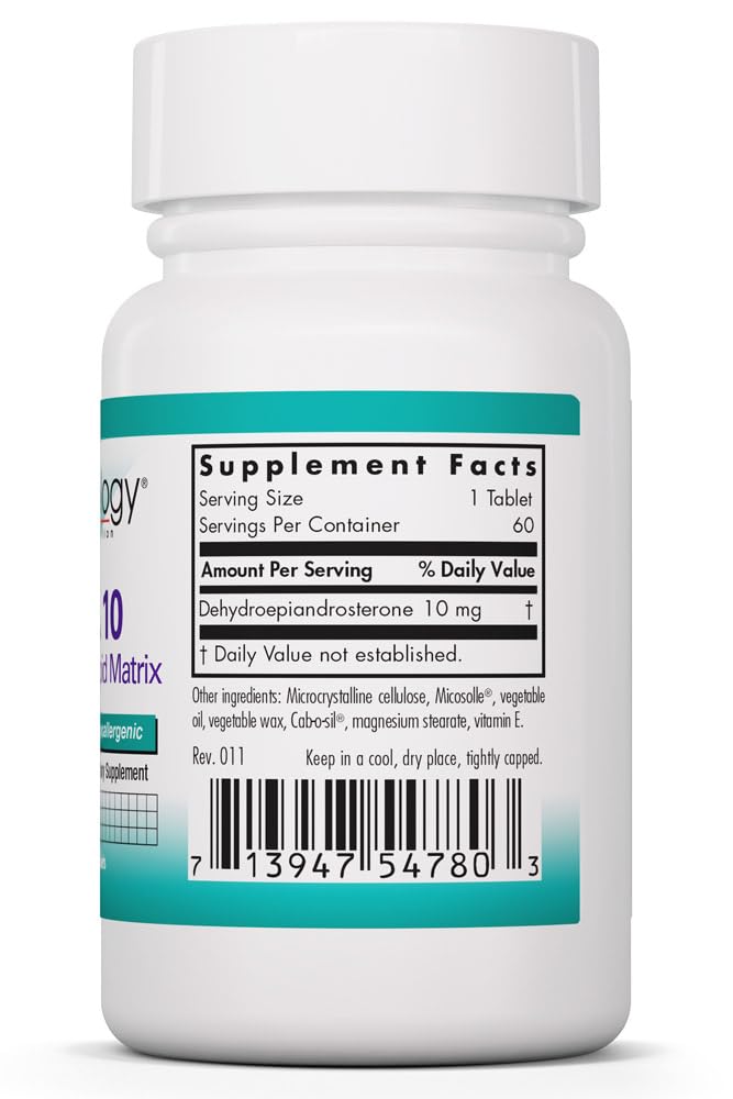 Allergy Research Group DHEA 10 mg Micronized Lipid Matrix, 60 Tablets